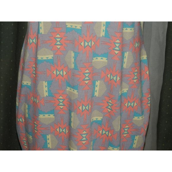 2XL Aztec designs LuLa Roe stretch blend dress - Picture 4 of 5